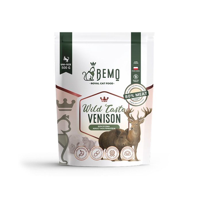 Bemo Cat Wild Taste Venison – karma sucha dla kota z dziczyzną