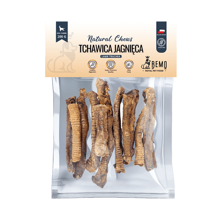 Bemo Lamb Trachea - suszona tchawica jagnięca - naturalny gryzak dla psa