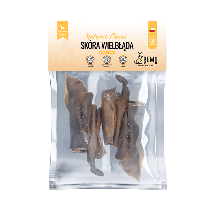Bemo Camel Skin - suszona skóra wielbłąda - naturalny gryzak dla psa